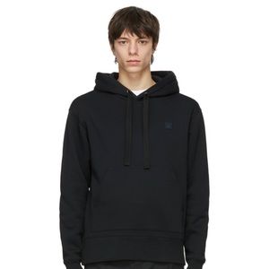 Acne studios black patch hoodie
